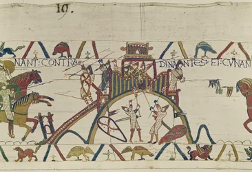 Ataque a la ciudad de Dinan, Tapiz de Bayeux